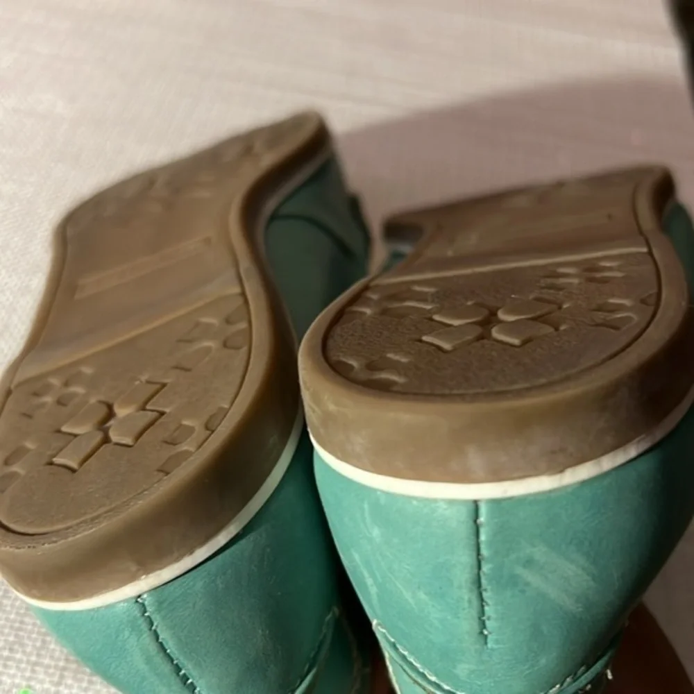 Naturalizer ,size  10M, TIFFANY GREEN 🥰Hamilton boat loafer, slip on